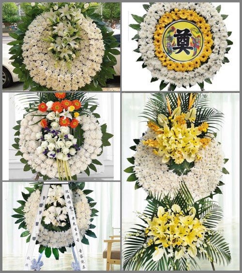 湖南郴州桂阳县舂陵江镇上冲村花圈速递